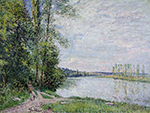 Alfred Sisley The Riverside Road from Veneux to Thomery, 1880 oil painting reproduction