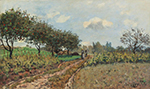 Alfred Sisley The Road at Campagne, 1876 oil painting reproduction