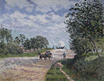 Alfred Sisley The Road from Mantes to Choisy Le Roi, 1872 oil painting reproduction