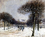 Alfred Sisley The Road from Saint-Germain to Marly oil painting reproduction