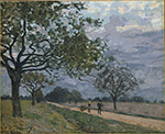 Alfred Sisley The Road from Versailles to Louveciennes, 1879 oil painting reproduction