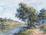 Alfred Sisley The Road to Veneux and the Side of the Hill, 1881 oil painting reproduction