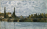 Alfred Sisley The Seine at Bougival, 1872 oil painting reproduction