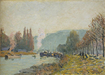 Alfred Sisley The Seine at Bougival, 1879 oil painting reproduction
