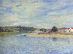 Alfred Sisley The Seine at Saint-Mammes, 1888 oil painting reproduction