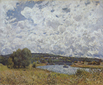 Alfred Sisley The Seine at Suresnes, 1877 oil painting reproduction