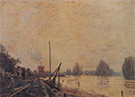 Alfred Sisley The Seine at Suresnes, 1880 oil painting reproduction