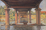 Alfred Sisley Under the Bridge at Hampton Court, 1874 oil painting reproduction