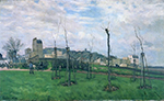 Alfred Sisley View of Montmartre from the Cite des Fleurs, Les Batignolles, 1869 oil painting reproduction