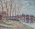 Alfred Sisley View of Moret, 1889 oil painting reproduction