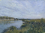Alfred Sisley View of Saint-Mammes, 1880 oil painting reproduction