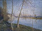 Alfred Sisley Winter Morning - Veneux, 1878 oil painting reproduction