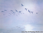 Canada Geese painting for sale