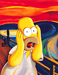 Simpsons The Scream painting for sale