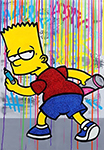 The Simpsons Aerosol 1 painting for sale
