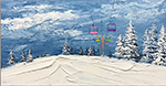 Ski Lift painting for sale