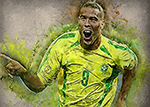 Ronaldo Brazil painting for sale