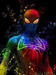Raimbow Spiderman painting for sale