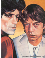 Keith and Mick painting for sale