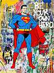 Superman Graffiti 1 painting for sale