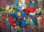 Superman Graffiti 2 painting for sale