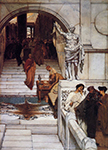 Lawrence Alma-Tadema A Sculpture Gallery in Rome at the Time of Agrippa oil painting reproduction