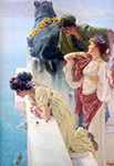 Lawrence Alma-Tadema A Greek Woman oil painting reproduction