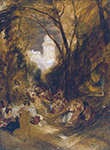 J.M.W. Turner Boccaccio Relating the Tale of the Bird-Cage, 1828 oil painting reproduction