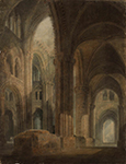 J.M.W. Turner The Interior of Durham Cathedral, Looking East along the South Aisle, 1798 oil painting reproduction
