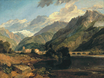 J.M.W. Turner Bonneville, Savoy, with Mont Blanc, 1803 oil painting reproduction
