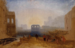 J.M.W. Turner Claudian Harbour Scene, Study for 'Dido Directing the Equipment of the Fleet', 1827-28 oil painting reproduction