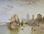 J.M.W. Turner Cologne - The Arrival of a Packet-Boat, Evening, 1826 oil painting reproduction