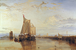J.M.W. Turner Dort or Dordrecht- The Dort Packet-Boat from Rotterdam Becalmed, 1818 oil painting reproduction