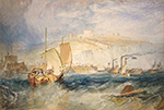 J.M.W. Turner Dover Castle from the Sea, 1822 oil painting reproduction