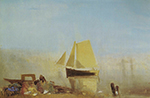 J.M.W. Turner Fishing Boat in a Mist, 1828 oil painting reproduction