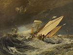 J.M.W. Turner Fishing Boats Entering Calais Harbor, 1803 oil painting reproduction