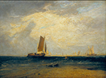 J.M.W. Turner Fishing upon the Blythe-Sand, Tide Setting In, 1809 oil painting reproduction