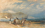 J.M.W. Turner Folkestone Harbour and Coast to Dover, 1829 oil painting reproduction