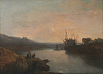 J.M.W. Turner Harlech Castle, from Twgwyn Ferry, Summer's Evening Twilight, 1799 oil painting reproduction