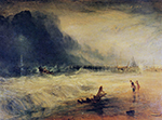 J.M.W. Turner Life-Boat and Manby Apparatus going off to a Stranded Vessel making Signal of Distress, 1831 oil painting reproduction