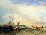 J.M.W. Turner Line Fishing, Off Hastings, 1834-39 oil painting reproduction