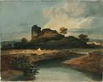 J.M.W. Turner Llandovery Castle, beside the Tywi, 1798-99 oil painting reproduction