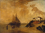 J.M.W. Turner River Scene with Cattle, 1810 oil painting reproduction