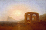 J.M.W. Turner Seacoast with Ruin, probably the Bay of Baiae, 1828 oil painting reproduction