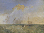 J.M.W. Turner Steamer and Lightship(Study for 'The Fighting Temeraire'), 1838-39 oil painting reproduction