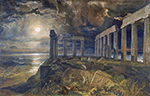 J.M.W. Turner The Temple of Poseidon at Sunium (Cape Colonna), 1834 oil painting reproduction