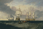 J.M.W. Turner The Victory Returning from Trafalgar, in Three Positions, 1806 oil painting reproduction
