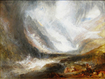 J.M.W. Turner Valley of Aosta - Snowstorm, Avalanche and Thunderstorm, 1837-38 oil painting reproduction
