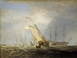J.M.W. Turner Van Tromp Returning after the Battle off the Dogger Bank, 1833 oil painting reproduction
