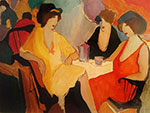 Itzchak Tarkay Tea Party oil painting reproduction